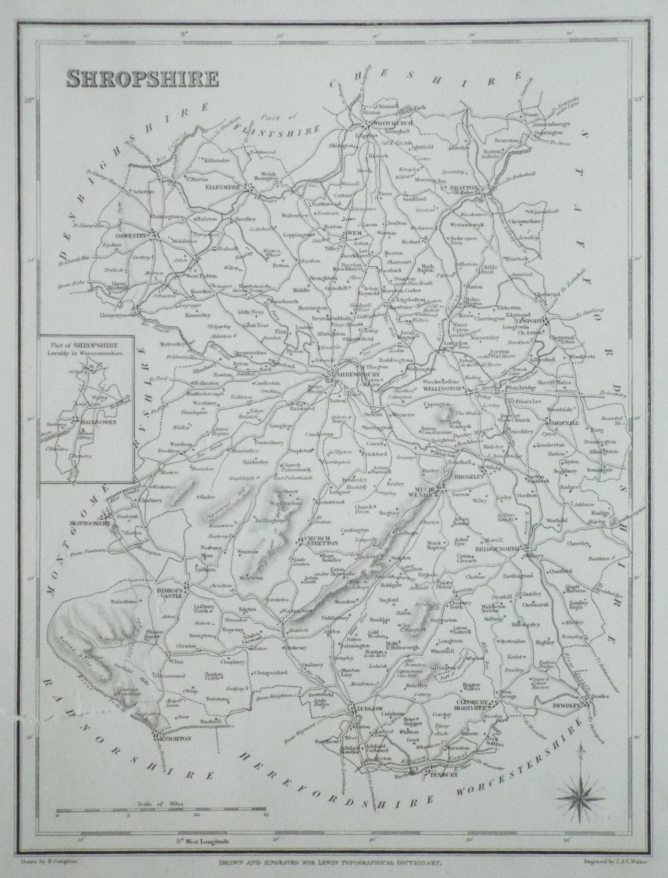 Map of Shropshire - Lewis